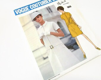 Vogue Couturier Design dress 60s vintage sewing pattern 1933 by Michael of London Size 12