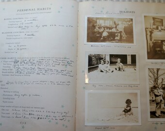 Antique Full-of-Details- Baby album