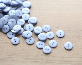 Plastic Buttons - 50 pcs of lavender plastic buttons - 10mm