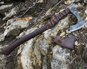 RAGNAR - vikingo hacha Berserker de Guerrero arma frío nórdico Vikings pagana Asatru reconstrucción Lothbrok barbudo hachas medievales edad media Sca