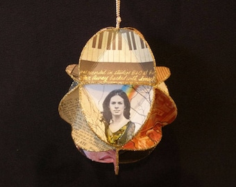 Carole King Album Cover Ornament Made Of Record Jackets
