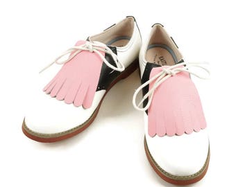 Kilties for Womens Golf Shoes, Womens Saddle Shoes, Lindy Hop Shoes Swing Dance Shoes Golf Gifts for Women Shoe Accessories Golf Accessories