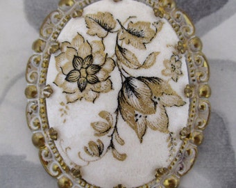 vintage floral sugar brooch - j5301