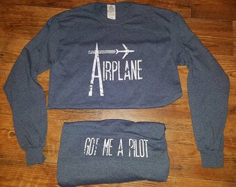 Airplane Grey Long Sleeve Widespread Panic Lot Shirt