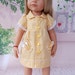 Yellow Gingham Smock for 18" Dolls