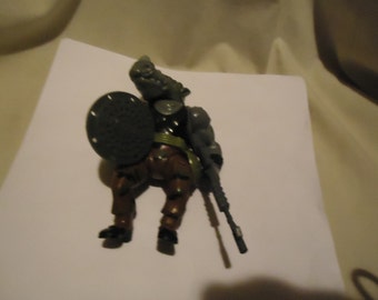 Vintage 1988 TMNT Teenage Mutant Ninja Turtles Rocksteady Figure Almost Complete Toy by Mirage Studios, collectable