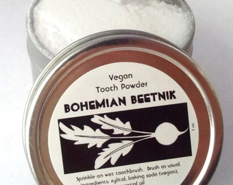 VEGAN Tooth Powder Peppermint Toothpaste