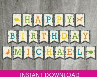 Download Dinosaur banner | Etsy