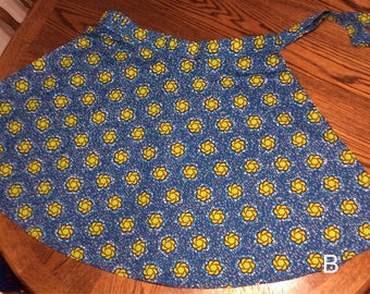 Knee length wrap skirt