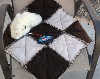 Pet Sofa Cover, Brown and Tan Cat Blanket, Pet Blankets, Pet Supplies, Cat Bed, Pet Mat,Fabric Cat Blanket, Colorado Catnip Bed, Pet Bedding