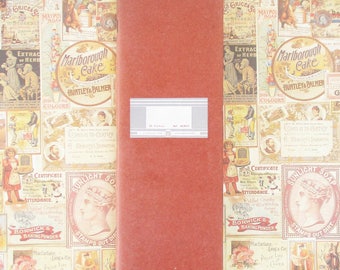 Vintage Portuguese Emege account cash ledger blank lines notebook