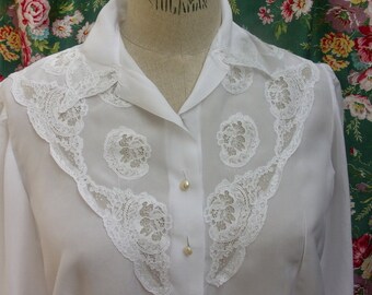 Vintage blouse or vintage lace, 40/50s