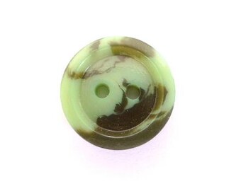 Pale Green Small Camouflage 1930's Button (00428)*Available in Quantity*