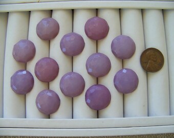 Set of 12 Vintage Lavender Shank Buttons