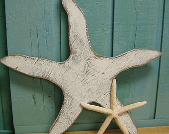 Starfish Large Sign Beach House Art Wall Decor Beach House Decor by CastawaysHall