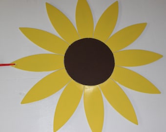 Sunflower metal door sign