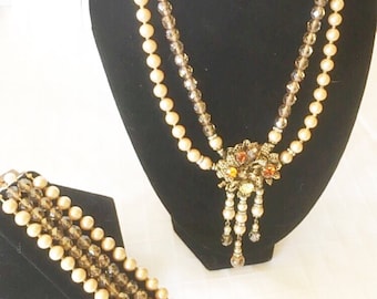 1940's Parure Set unsigned attributes of Miriam Haskell