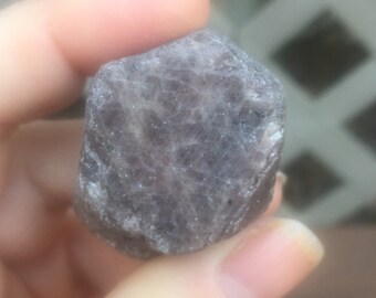 Large Hexagonal Raw Ruby