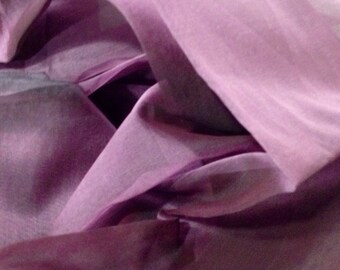 Organza silk slightly changing purple pink