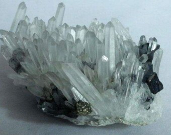 Quartz Cluster with Pyrite and Galena