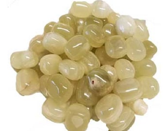 1 lb Green Calcite tumbled stones