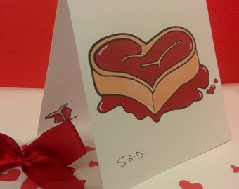 I love you more than steak card