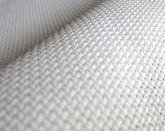 AIDA 11 Count Fabric. White Cross stitch fabric. Permin embroidery cotton. Made in Copenhagen.