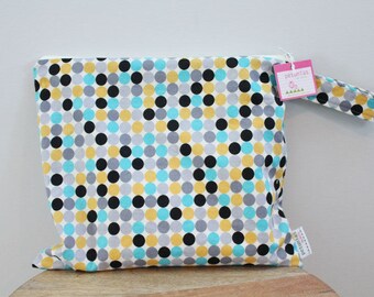 Wet Bag wetbag Diaper Bag ICKY Bag wet proof grey dot gym bag swim cloth diaper accessories zipper gift newborn baby child kids summer