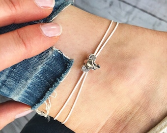Elephant anklet, silver anklets, silver elephant ankle bracelet, charm anklet by Serenity Project. Perfect animal lover gift or travel gift.