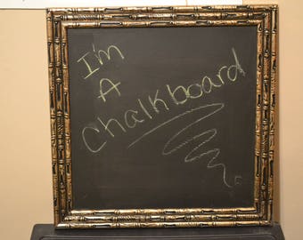 Faux Bamboo Framed Chalkboard