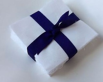 100 Pure White Moda pre cut charm pack 5" squares 100% cotton fabric quilt