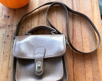 Sac à main Vintage / années 80 de mode / marron sac à main en cuir sac à main bandoulière / Messenger sac Style Vintage sac à main en cuir / Designer sac à main /