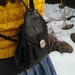 Vintage Black Leather Backpack, Everyday Rucksack, Lady Back Bag, Small Bag Purse, Gift Idea