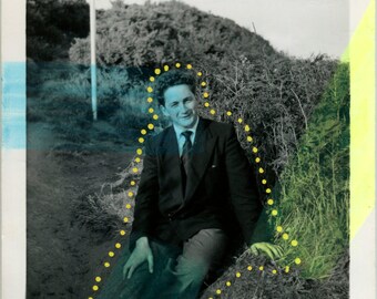 Vintage Photo Collage Style On Retro Black And White Photography