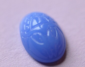 Vintage Egyptian revival pharaoh cameo glass cabochon Pharaoh scarab ancient Egypt
