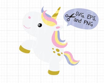 Download Baby Unicorn SVG Files for Cricut or Silhouette Cute White