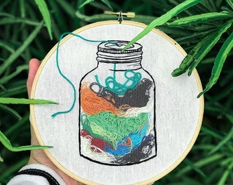 The Leaftovers Embroidery Hoop Art