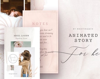 Instagram Stories Templates - Animated social media templates Photoshop media template