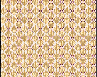 SALE 1 Yard Rhapsodia Terra Stamps Gold by Pat Bravo for Art Gallery Fabrics
