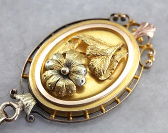 Stunning Victorian Mourning Locket, Antique Gold Pendant, Antique Gold Locket, Victorian Estate Jewelry, Victorian Mourning Jewelry 9MU4YL-P