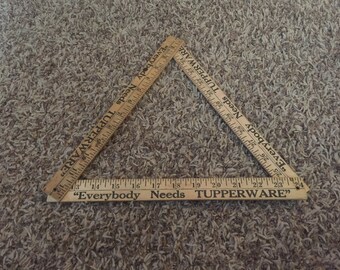 Tupperware folding ruler