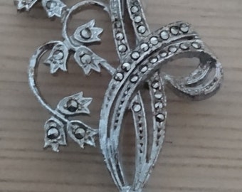 Vintage marcasite brooch
