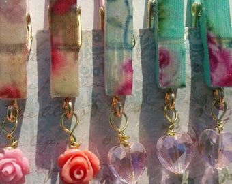 Assorted Shabby Chic Planner Clips Set Of 4