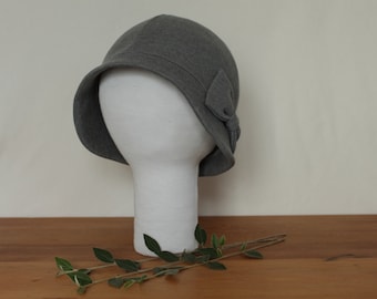 CUSTOM Brimmed Cloche Hat with Bow
