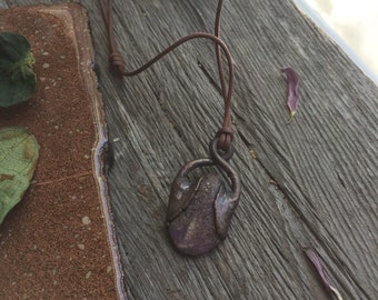 Copper Lepidolite Necklace