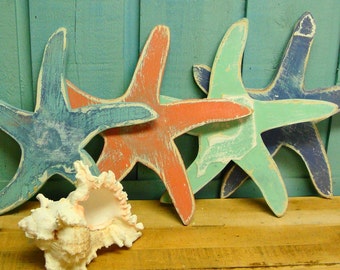 Starfish Sign Beach House Wall Art Decor by CastawaysHall