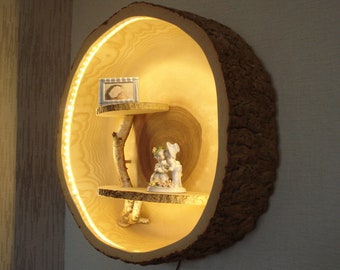 Holzlampe Wandlampe Wandleuchte