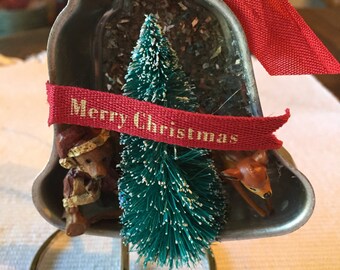 Bell Jello mold Christmas ornament