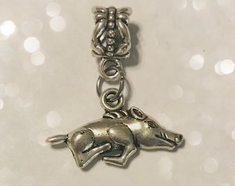 Pig Charm for Big Hole Bracelet or Necklace