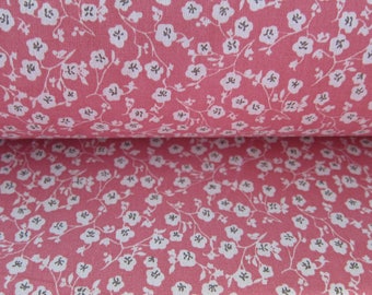 Flower Imelda pink cotton fabric